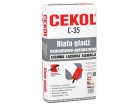 Tynk elewacyjny C-35 biały gładki 20 kg CEKOL