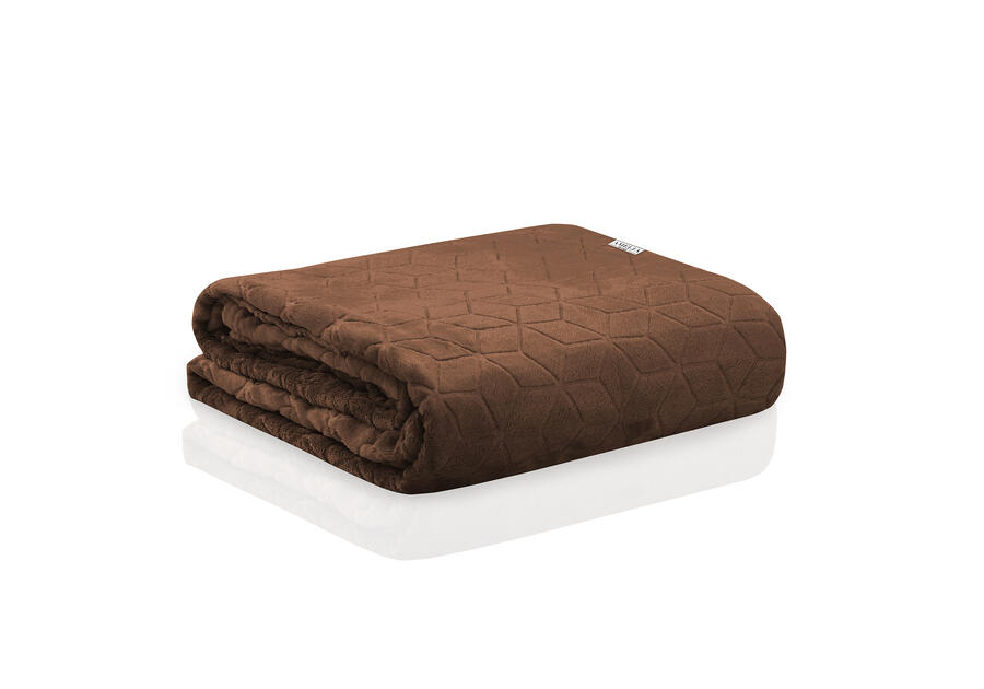 Zdjęcie: Koc Nessa brown 70x150 cm AMELIA HOME