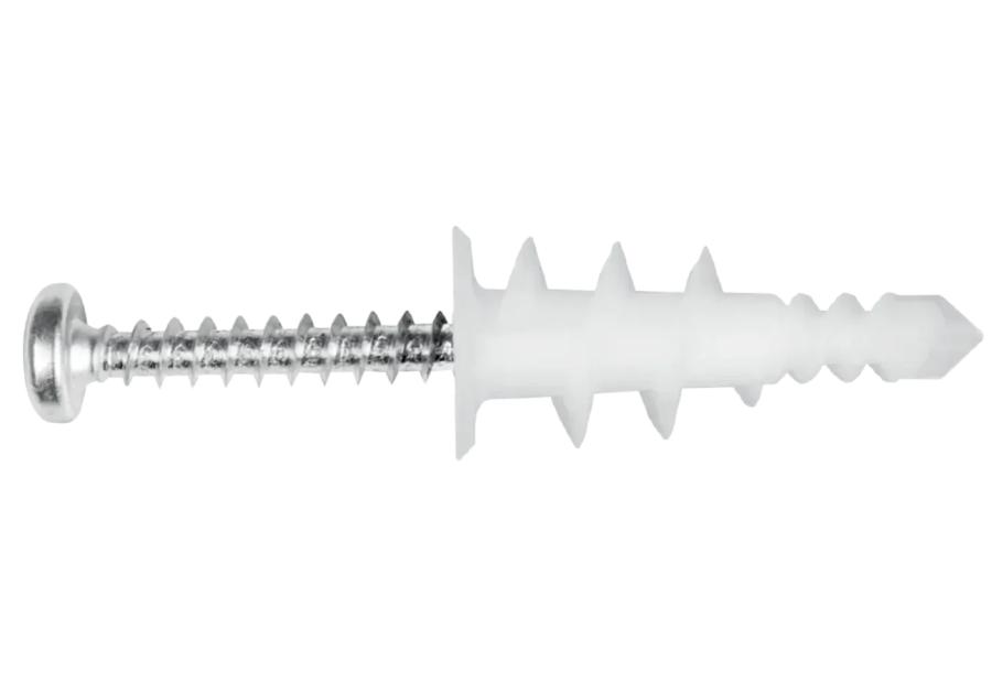 Zdjęcie: Łącznik nylonowy R-DRA-01 samowiercący 16x36mm z wkrętem 3,9x32mm 100 szt. RAWLPLUG