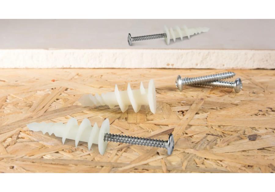 Zdjęcie: Łącznik nylonowy R-DRA-01 samowiercący 16x36mm z wkrętem 3,9x32mm 100 szt. RAWLPLUG