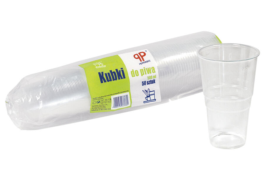 Zdjęcie: Kubki do piwa 0,5 L - 50 szt. PP PROFESSIONAL