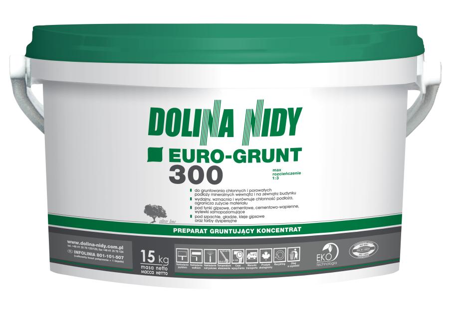 Zdjęcie: Preparat Gruntujący Euro-Grunt 300 - 15 kg DOLINA NIDY