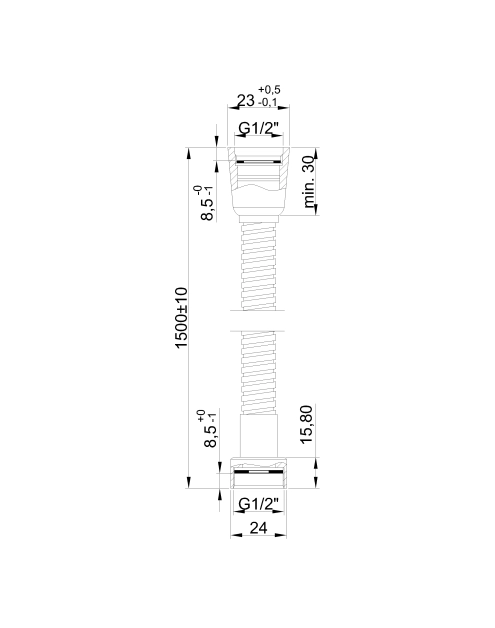 Zdjęcie: Wąż natryskowy chrom INVENA