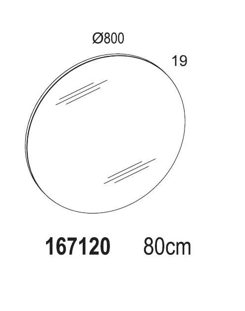 Zdjęcie: Lustro łazienkowe Bulaj 80 cm ELITA