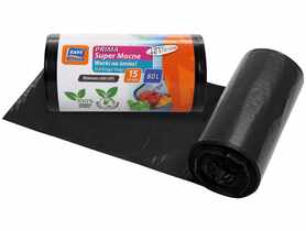 Worki na śmieci Prima 80 l LDPE czarne, 15 sztuk SIMPLE SOLUTIONS