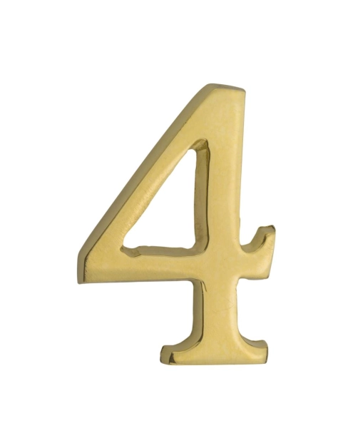 Zdjęcie: Cyfra 4 samoprzylepna mosiężna 50 mm METRO