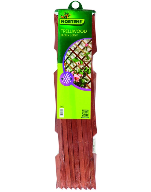 Zdjęcie: Drewniana kratka Trelliwood 0,50 x 1,50 m, brązowy NORTENE
