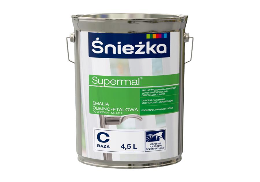 Zdjęcie: Emalia Supermal BazaC biały 4,5L ŚNIEŻKA