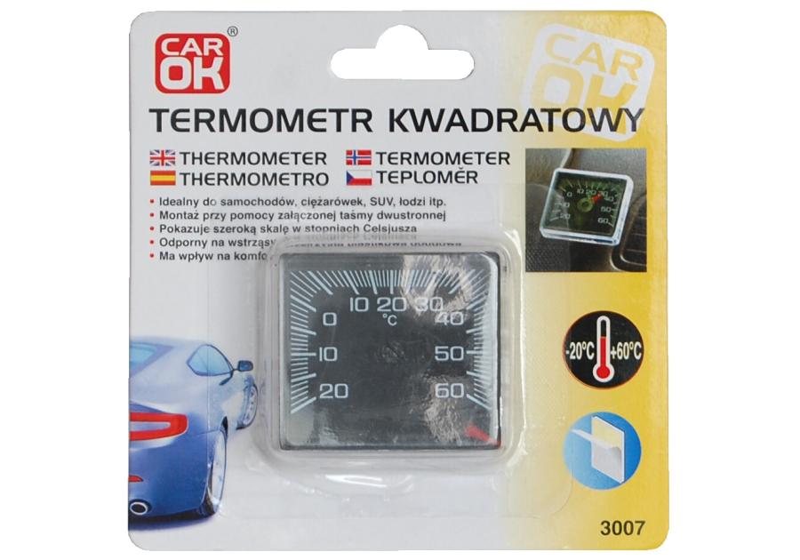 Zdjęcie: Termometr kwadratowy HK CAR OK