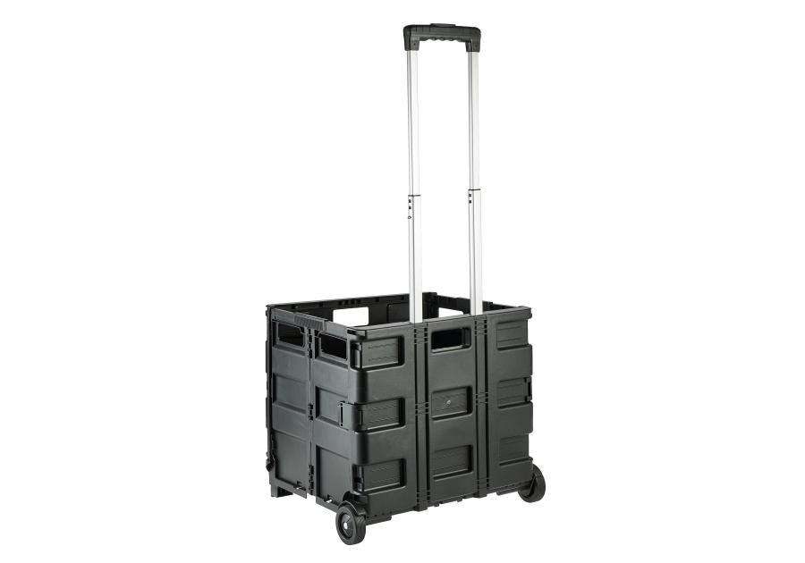 Zdjęcie: Wózek składany na zakupy Olli 65 L 35 kg black KEEEPER