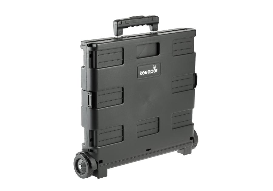 Zdjęcie: Wózek składany na zakupy Olli 65 L 35 kg black KEEEPER