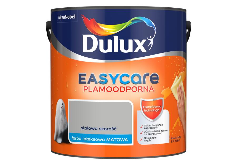 Zdjęcie: Farba do wnętrz EasyCare 2,5 L stalowa szarość DULUX