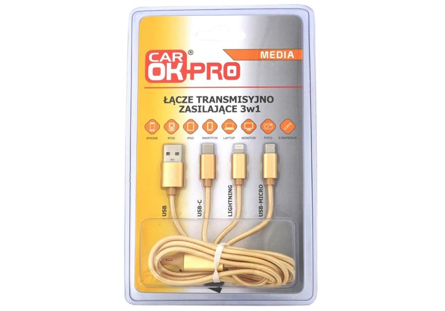 Zdjęcie: Łącze transmisyjno zasilające 3w1 CAR OK