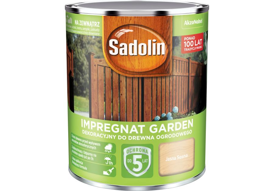 Zdjęcie: Impregnat do drewna ogrodowego Garden 0,7 L jasna sosna SADOLIN