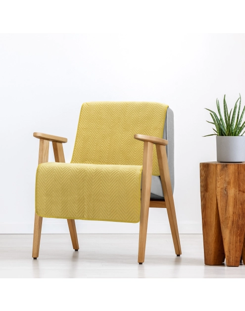 Zdjęcie: Narzuta Sofia 70x160 cm musztardowa EUROFIRANY