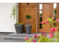 Zdjęcie: Donica wysoka Lima 390, antracyt LAMELA