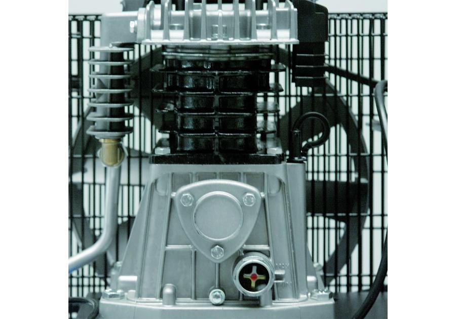 Zdjęcie: Kompresor olejowy 100 l pasowy dwucylindrowy jednostopniowy 360l/min RAWLPLUG