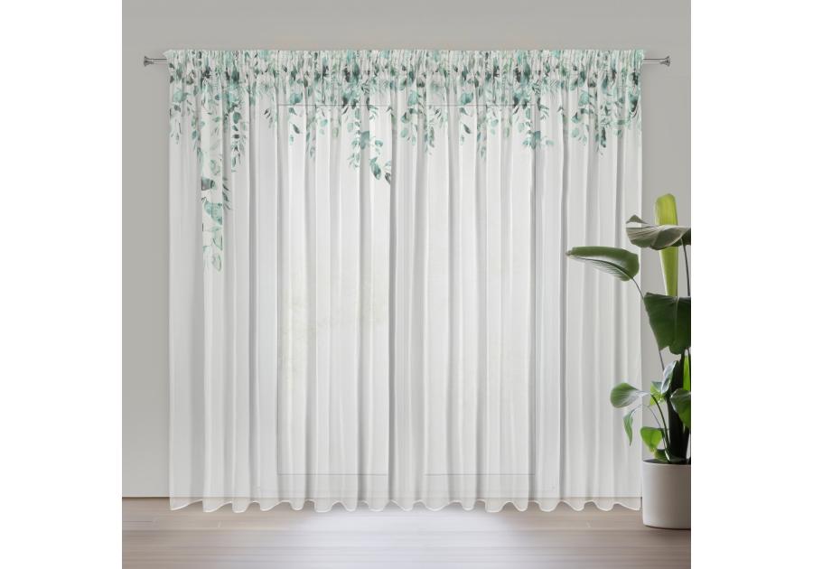 Zdjęcie: Zasłona gotowa Betsy na taśmie 350 x 250 cm biały EUROFIRANY