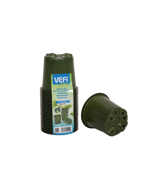 Zdjęcie: Doniczka okrągła 9 cmzielona - 20 szt. VEFI