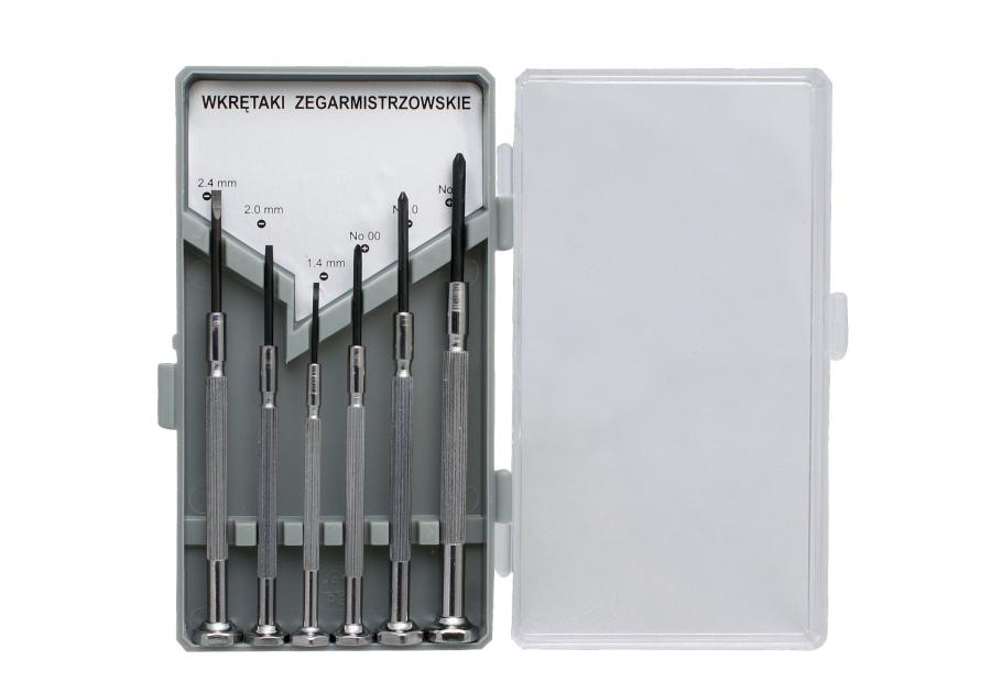 Zdjęcie: Wkrętaki zegarmistzowskie płasko-krzyżowe nicr-mo 6 szt. PROLINE