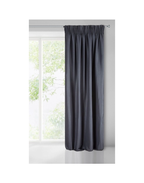 Zdjęcie: Zasłona gotowa Aggie na taśmie 140x270 cm granatowy EUROFIRANY