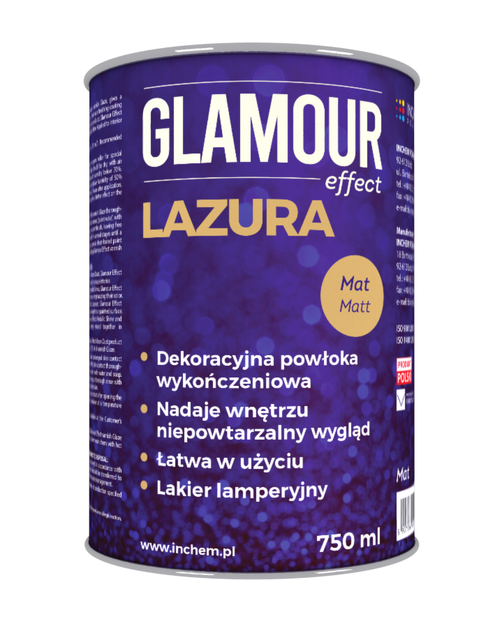 Zdjęcie: Glamour Effect Lazura mat 750 ml INCHEM POLONIA