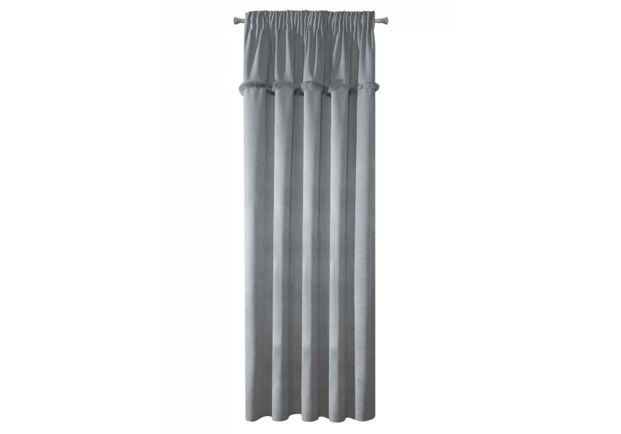 Zdjęcie: Zasłona Koleta 140x250 cm stalowa na taśmie EUROFIRANY