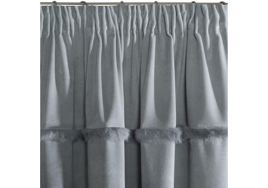 Zdjęcie: Zasłona Koleta 140x250 cm stalowa na taśmie EUROFIRANY