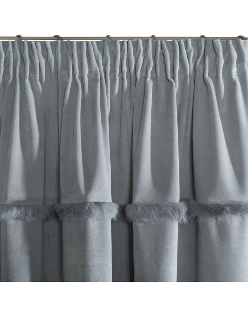 Zdjęcie: Zasłona Koleta 140x250 cm stalowa na taśmie EUROFIRANY