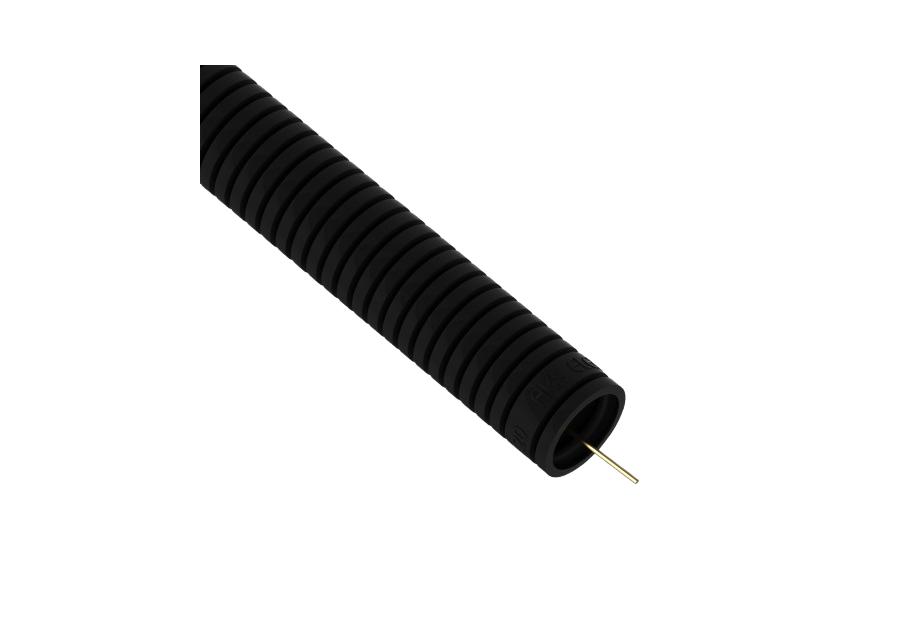 Zdjęcie: Rura karbowana RKGS 20 mm czarna 750 N z pilotem - 25 m AKS Zielonka