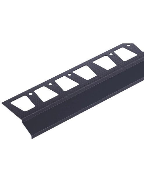 Zdjęcie: Profil do glazury okap balkonowy 32,2x101,8 mm - 2 m grafitowy 702 CEZAR