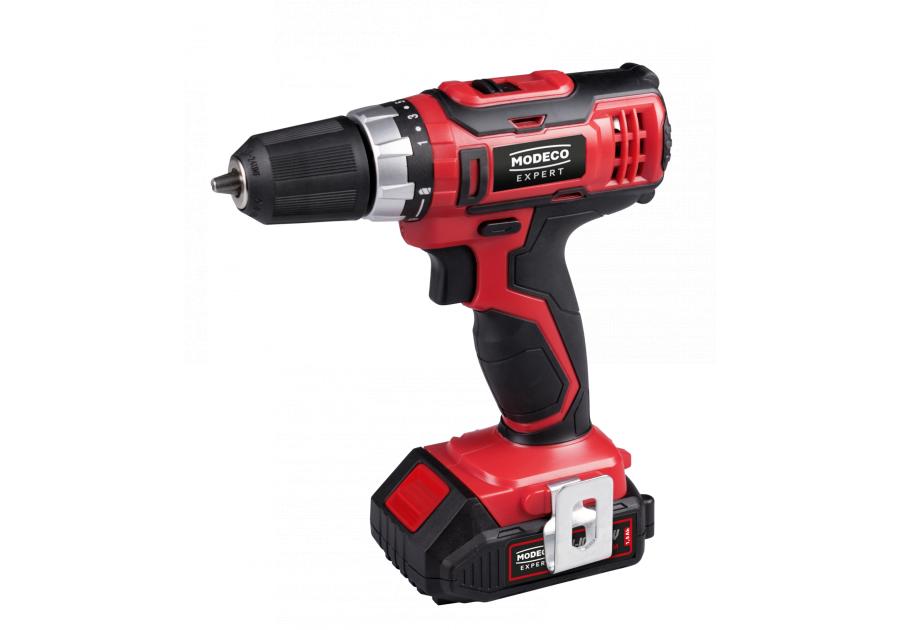 Zdjęcie: Wiertarko-wkrętarka 18 V, 22 Nm, akumulator 1,5 Ah MODECO EXPERT