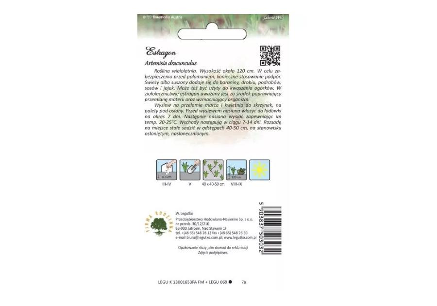 Zdjęcie: Estragon 0,1 g W.LEGUTKO