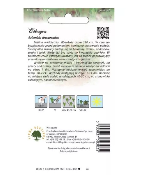 Zdjęcie: Estragon 0,1 g W.LEGUTKO