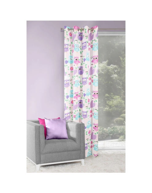 Zdjęcie: Zasłona Dizzy 140x250 cm multikolor na przlotkach EUROFIRANY