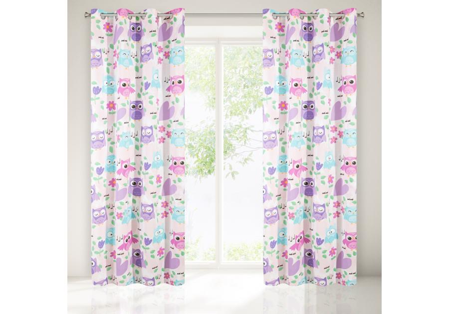 Zdjęcie: Zasłona Dizzy 140x250 cm multikolor na przlotkach EUROFIRANY