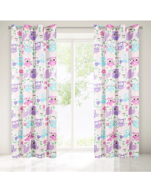 Zdjęcie: Zasłona Dizzy 140x250 cm multikolor na przlotkach EUROFIRANY