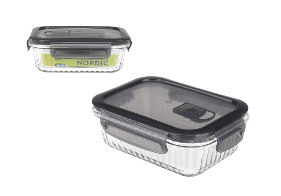 Zdjęcie: Pojemnik żaroodporny Nordic 650 ml prostokątny 91464 RAVI