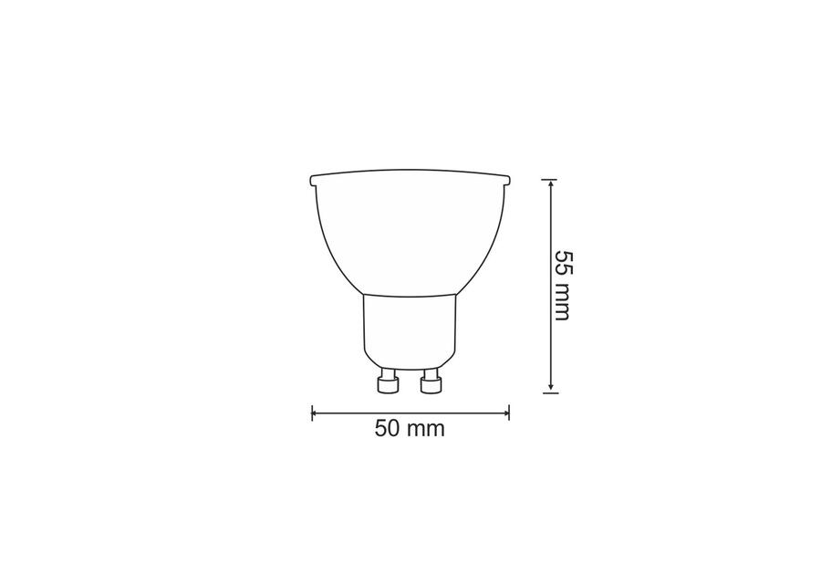 Zdjęcie: Żarówka LED GU10 SMD 4,8 W WW 400 lm Platinum POLUX