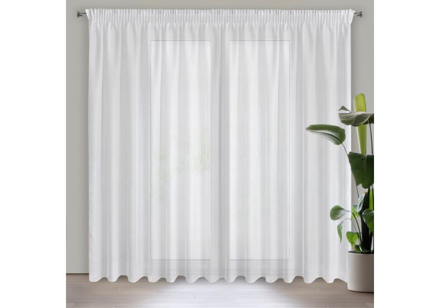 Zdjęcie: Firana gotowa Rebecca na taśmie 350 x 250 cm biały EUROFIRANY