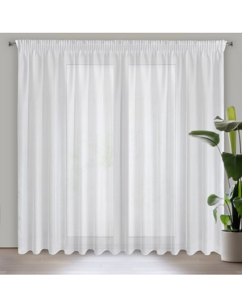 Zdjęcie: Firana gotowa Rebecca na taśmie 350 x 250 cm biały EUROFIRANY