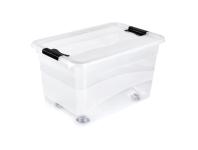 Zdjęcie: Pojemnik cristallbox z kółkami 52 L Konrad KEEEPER
