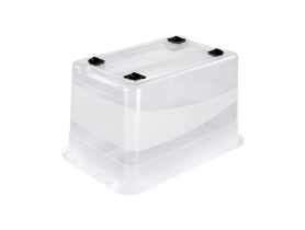 Pojemnik cristallbox z kółkami 52 L Konrad KEEEPER