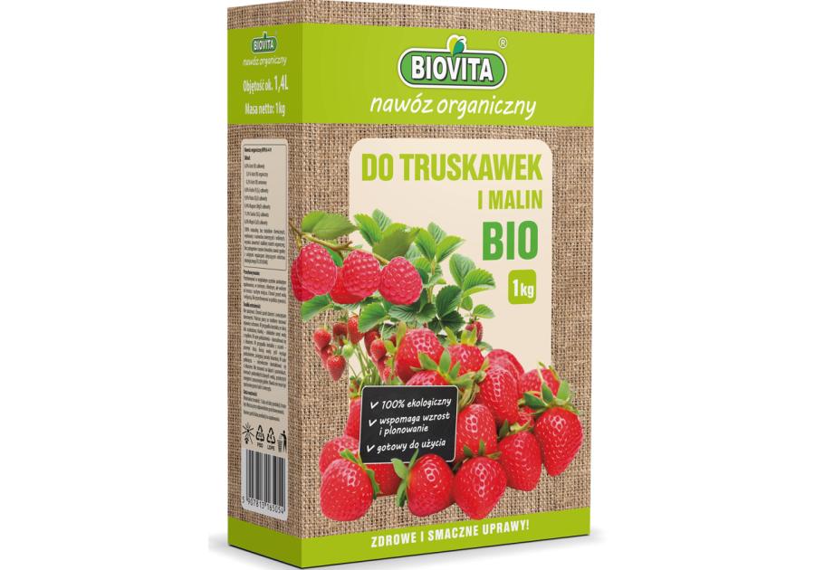 Zdjęcie: Nawóz organiczny do truskawek i malin BIO granulat 1 kg BIOVITA