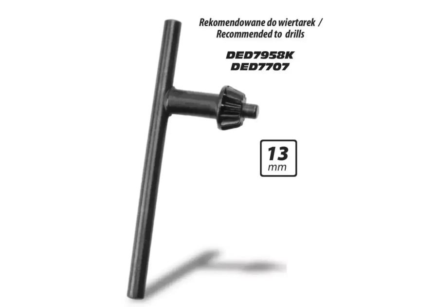 Zdjęcie: Klucz do uchwytu wiertarskiego 13 mm DEDRA