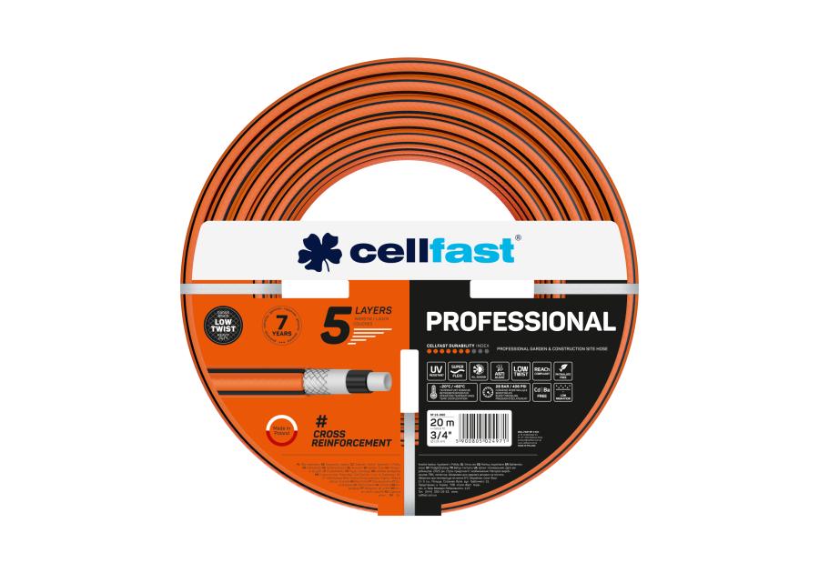Zdjęcie: Wąż ogrodowy Professional 3/4" 20 m CELLFAST