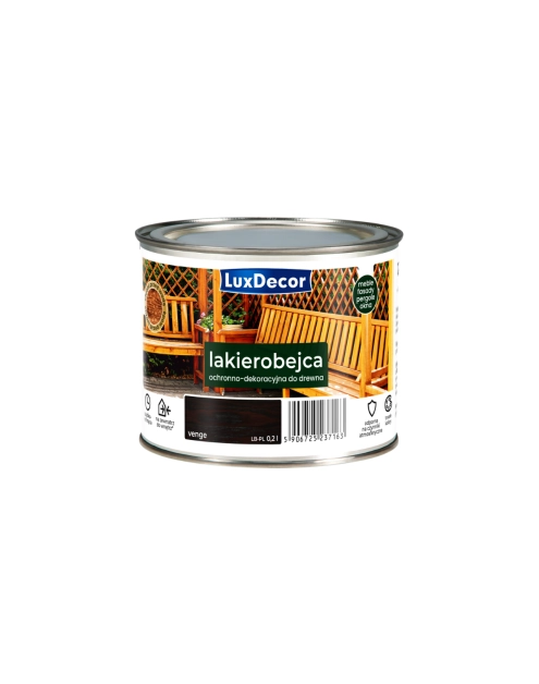 Zdjęcie: Lakierobejca wenge 0,2 L LUXDECOR