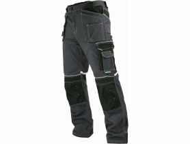 Spodnie robocze Allround line szaro-czarne do pasa M -50 STALCO PREMIUM