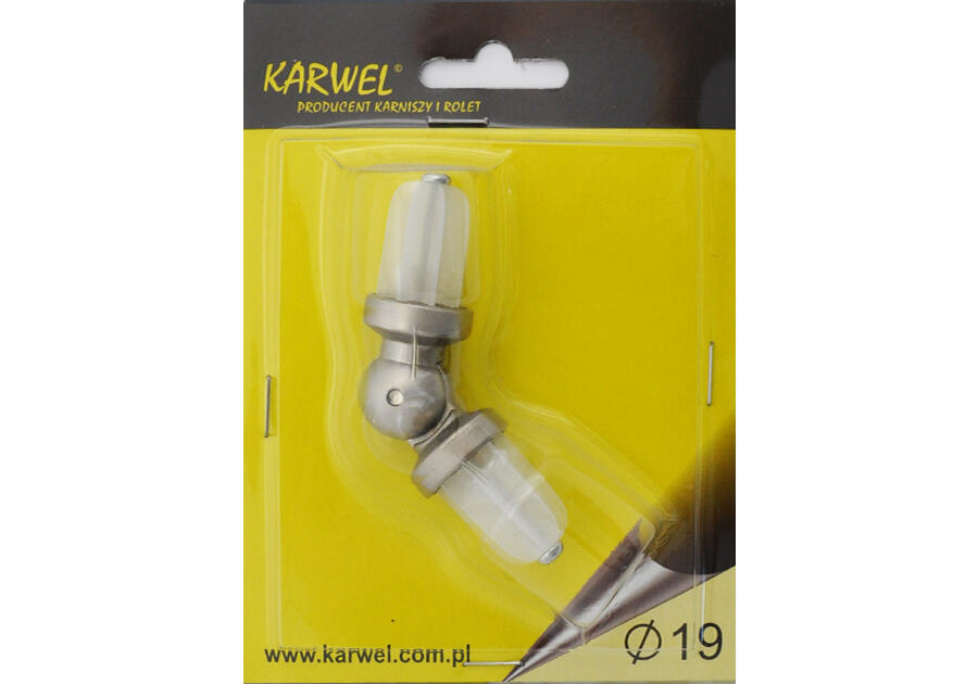 Zdjęcie: Łącznik krzyżowy fi 19 mm satyna KARWEL