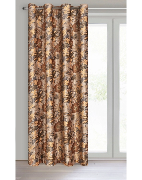 Zdjęcie: Zasłona gotowa Diana 140x250 cm rudy EUROFIRANY